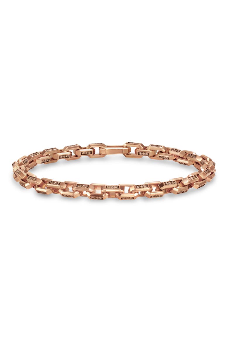Streamline Link Bracelet, Main, color, COGNAC DIAMOND