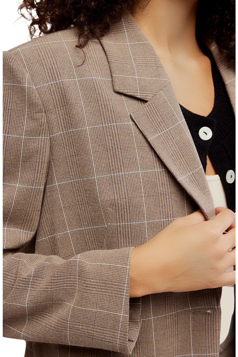 Paper Cut Pinstripe Blazer, Alternate, color, CHOCOLATE COMBO