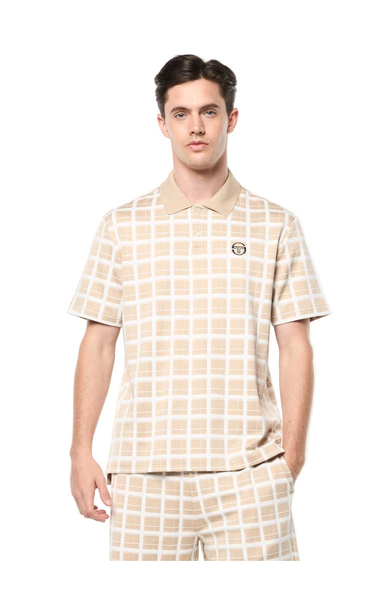Sergio Tacchini Damarindo Check Polo, Main, color, Humus