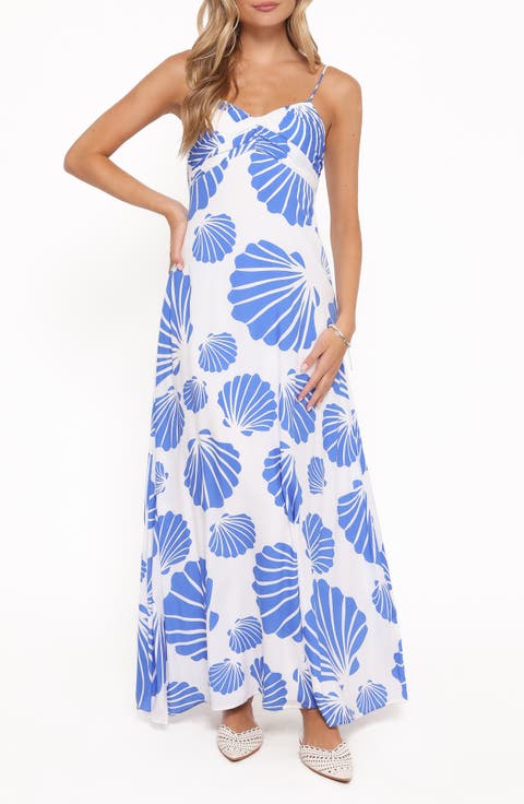 Tyla Shell Print Maxi Dress