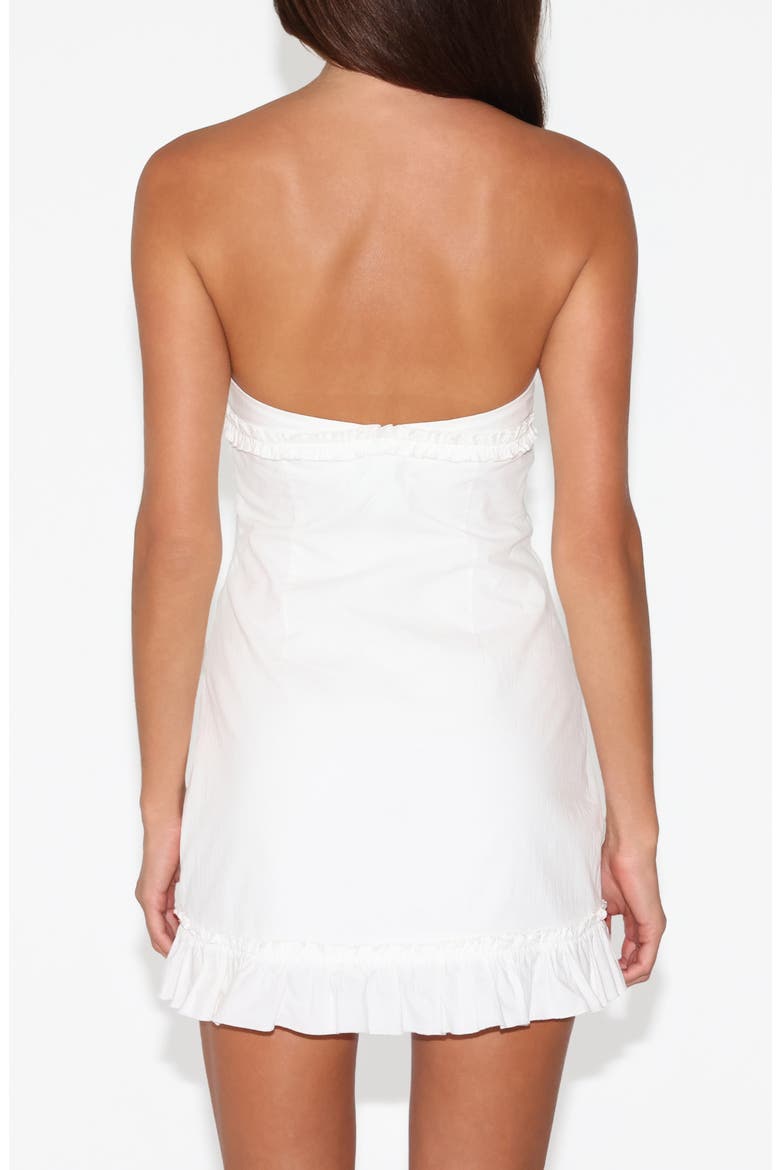Kittie Strapless Minidress, Alternate, color, CREAM