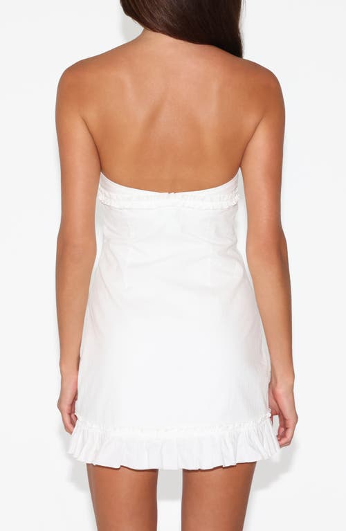 Tiger Mist Kittie Strapless Minidress In Multi