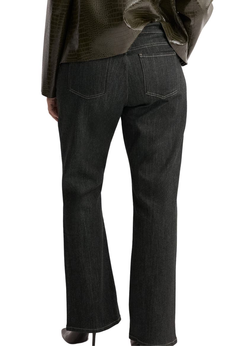 Mid Rise Flare Jeans, Alternate, color, BLACK