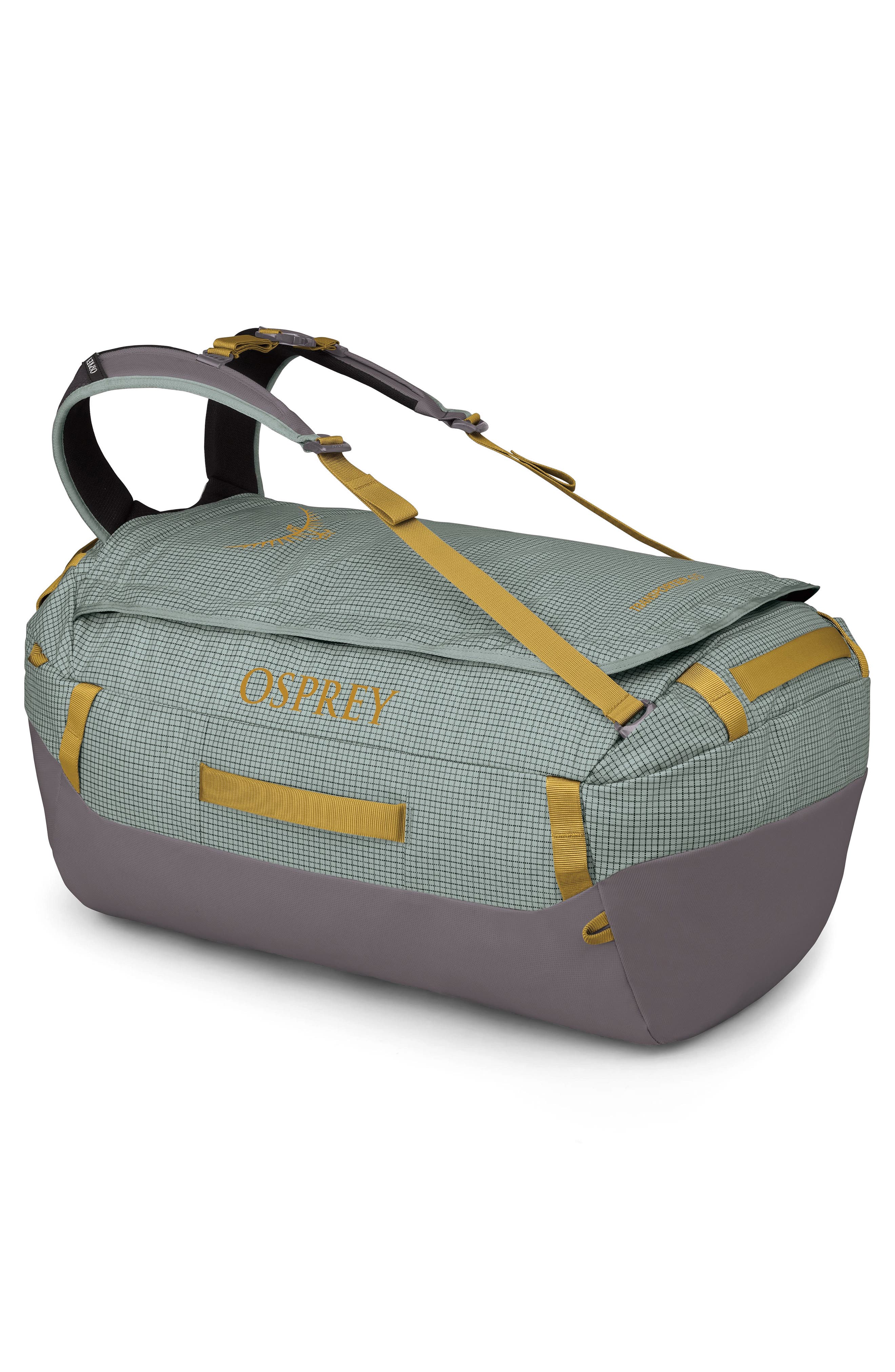 Transporter 65-Liter Duffle Luggage, Alternate, color, FROSTY MINT/SOUNDWAVE GREY