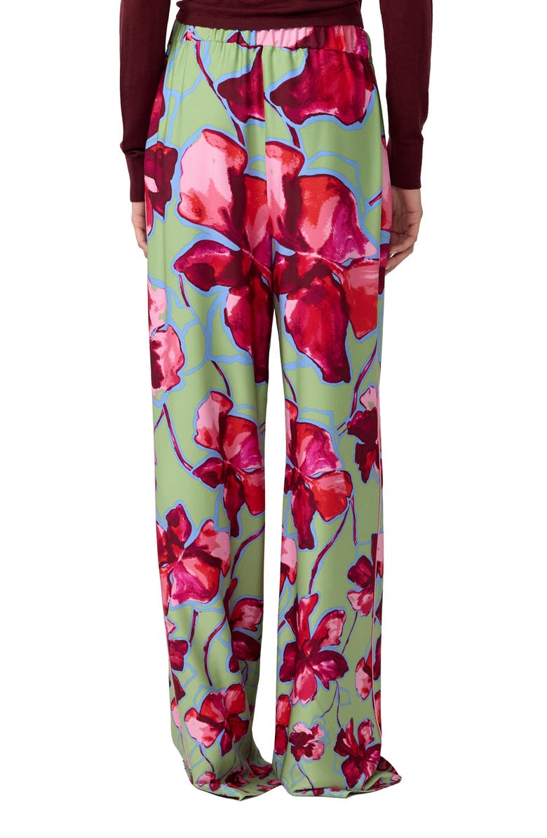 DVF Verick Print Wide Leg Pants, Alternate, color, Hibiscus Smoke Degrade