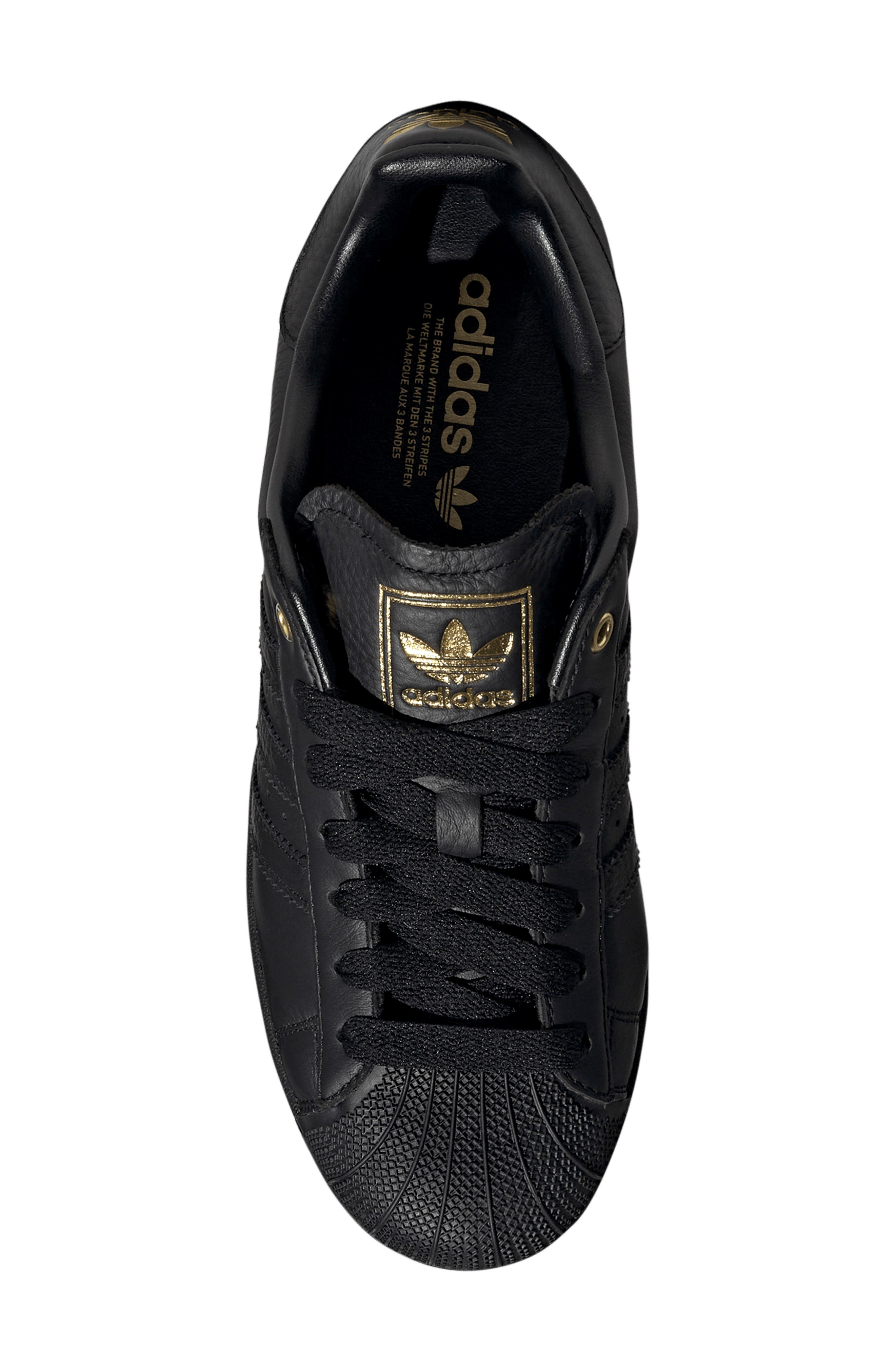 Superstar II Sneaker, Alternate, color, BLACK/ BLACK/ GOLD