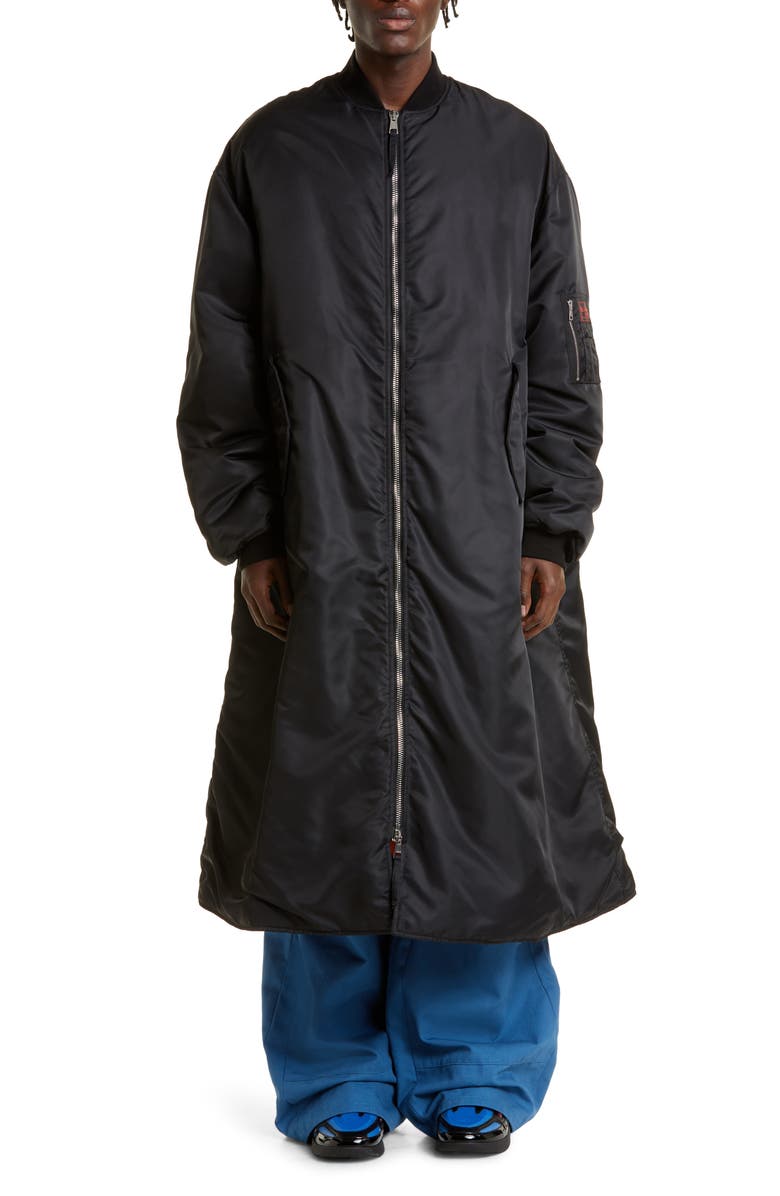 Raf Simons Elongated Bomber Jacket, Main, color, 