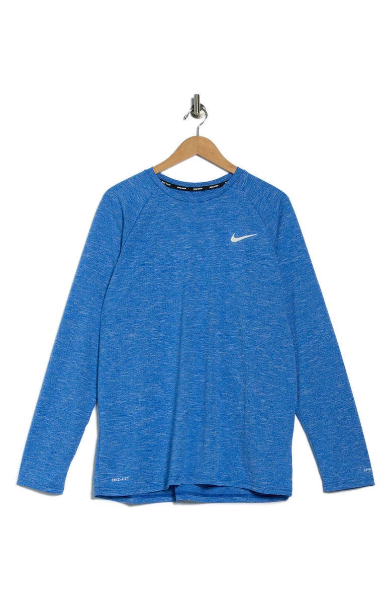 Nike Hydroguard Long Sleeve Swim Shirt, Alternate, color, Game Royal