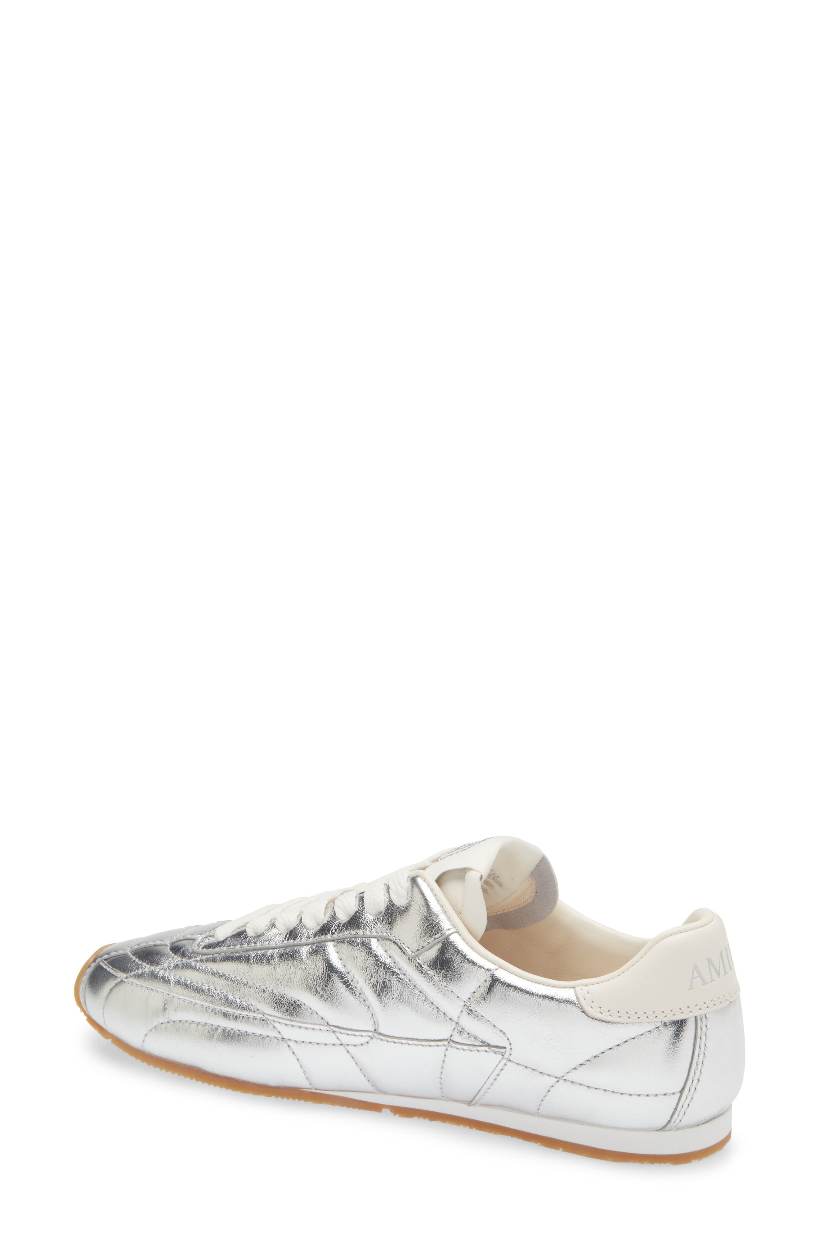 AMIRI Pacific Football Slim Sneaker, Alternate, color, Metallic Silver