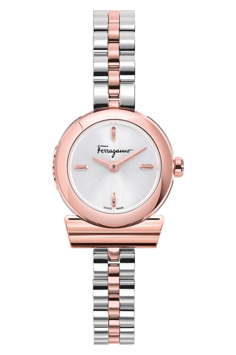 Gancio Bracelet Watch, 22.5mm, Main, color, TWO TONE