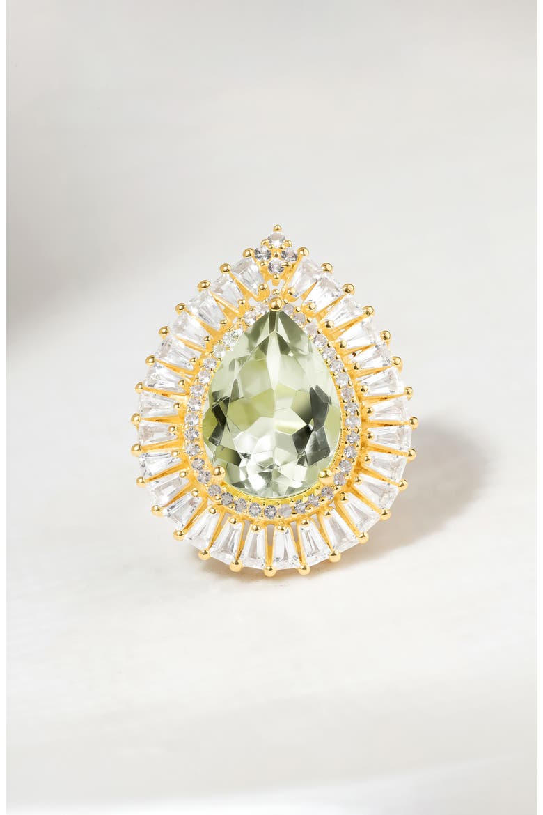 Semiprecious Stone Ring, Alternate, color, GREEN