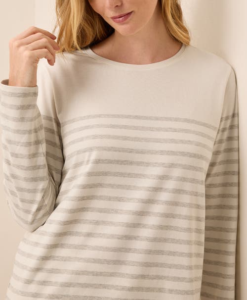 Pact Organic Cotton Cool Stretch Relaxed Sleep Shirt In White
