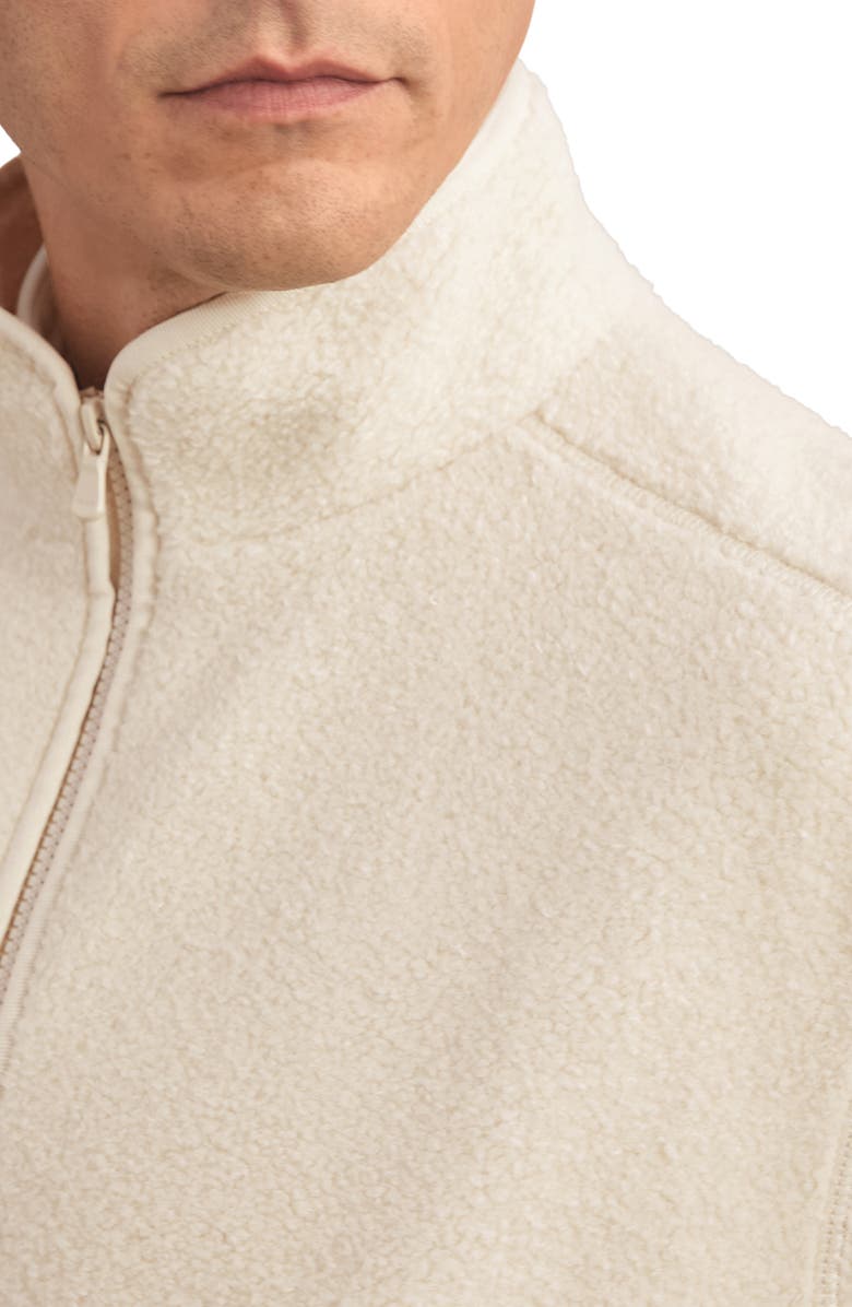 Reiss Toscana High Pile Fleece Jacket, Alternate, color, Ecru