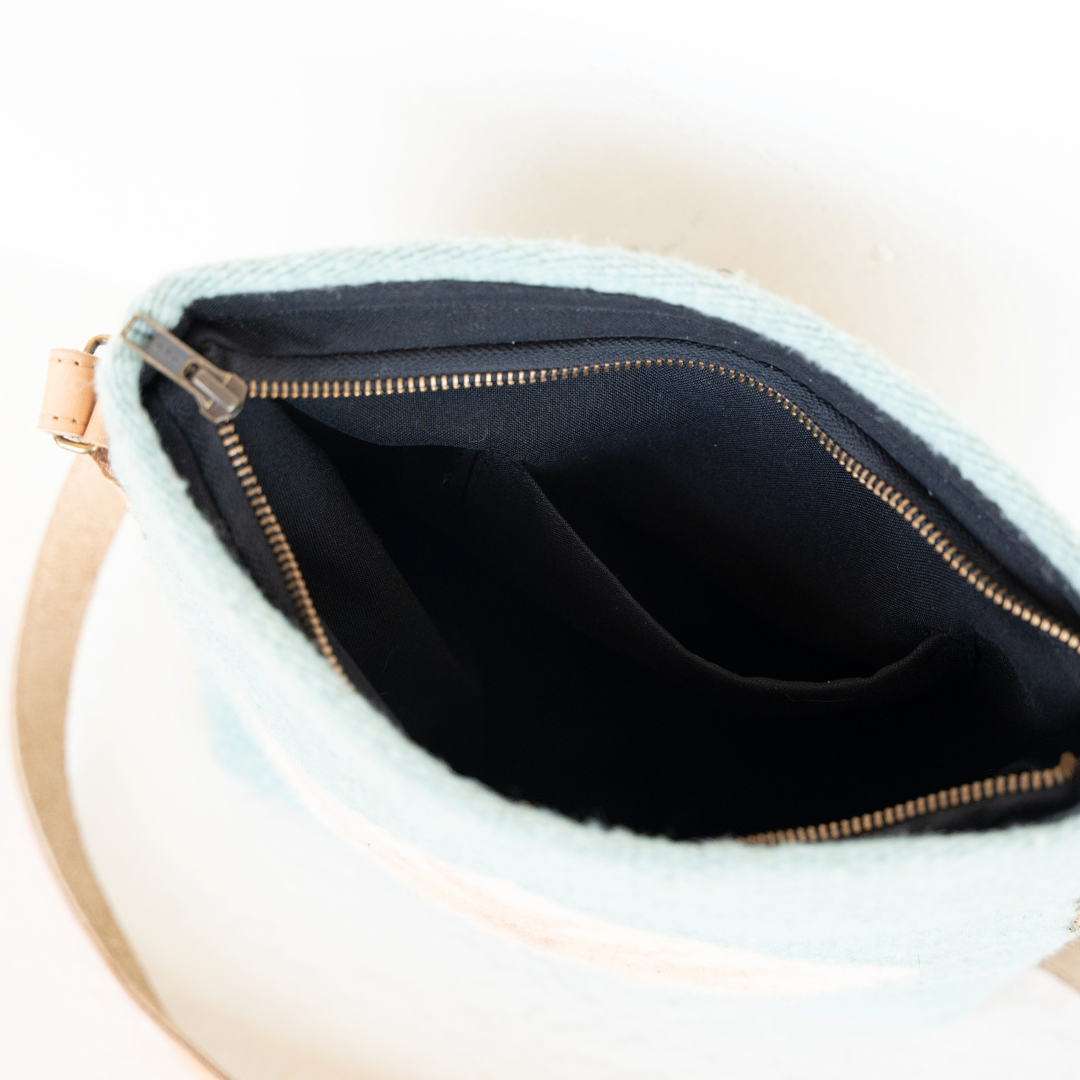 Flor de Cielo Crossbody, Alternate, color, Blue