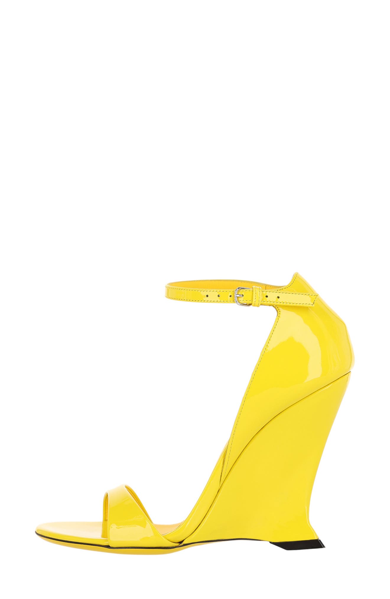 FERRAGAMO Vidette Wedge Heel Sandal, Alternate, color, Yellow