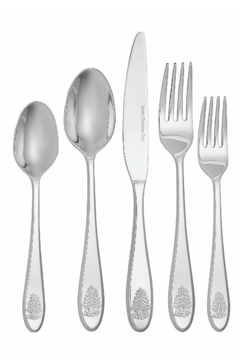 Christmas Tree 20-Piece Place Setting, Alternate, color, SILVER