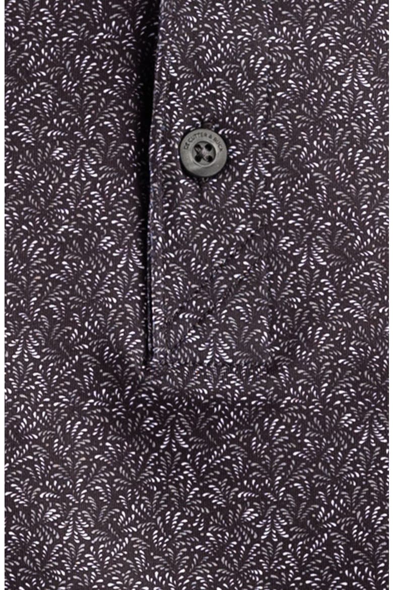 Pike Fern Print Epic Confidence Performance Polo, Alternate, color, BLACK