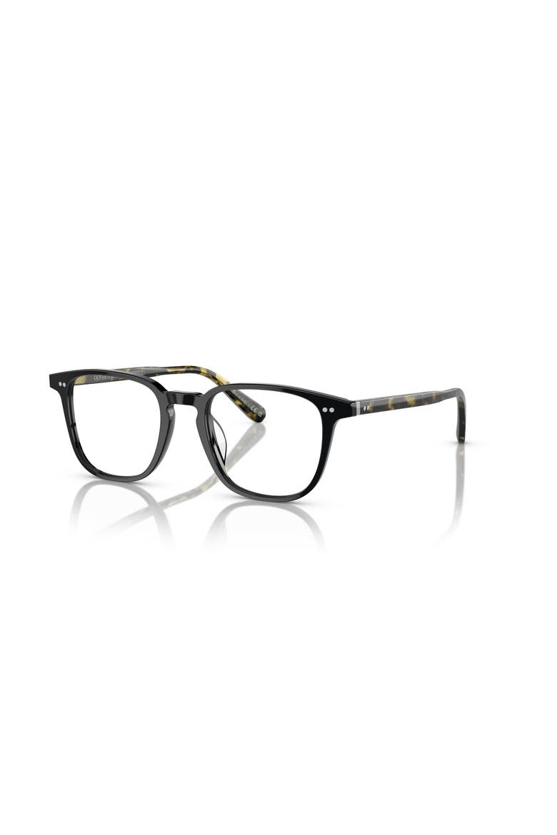48mm Rectangle optical glasses, Main, color, Black