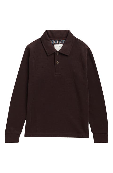 Kids' Long Sleeve Knit Polo