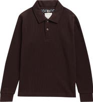 DENIM AND FLOWER Kids' Long Sleeve Knit Polo