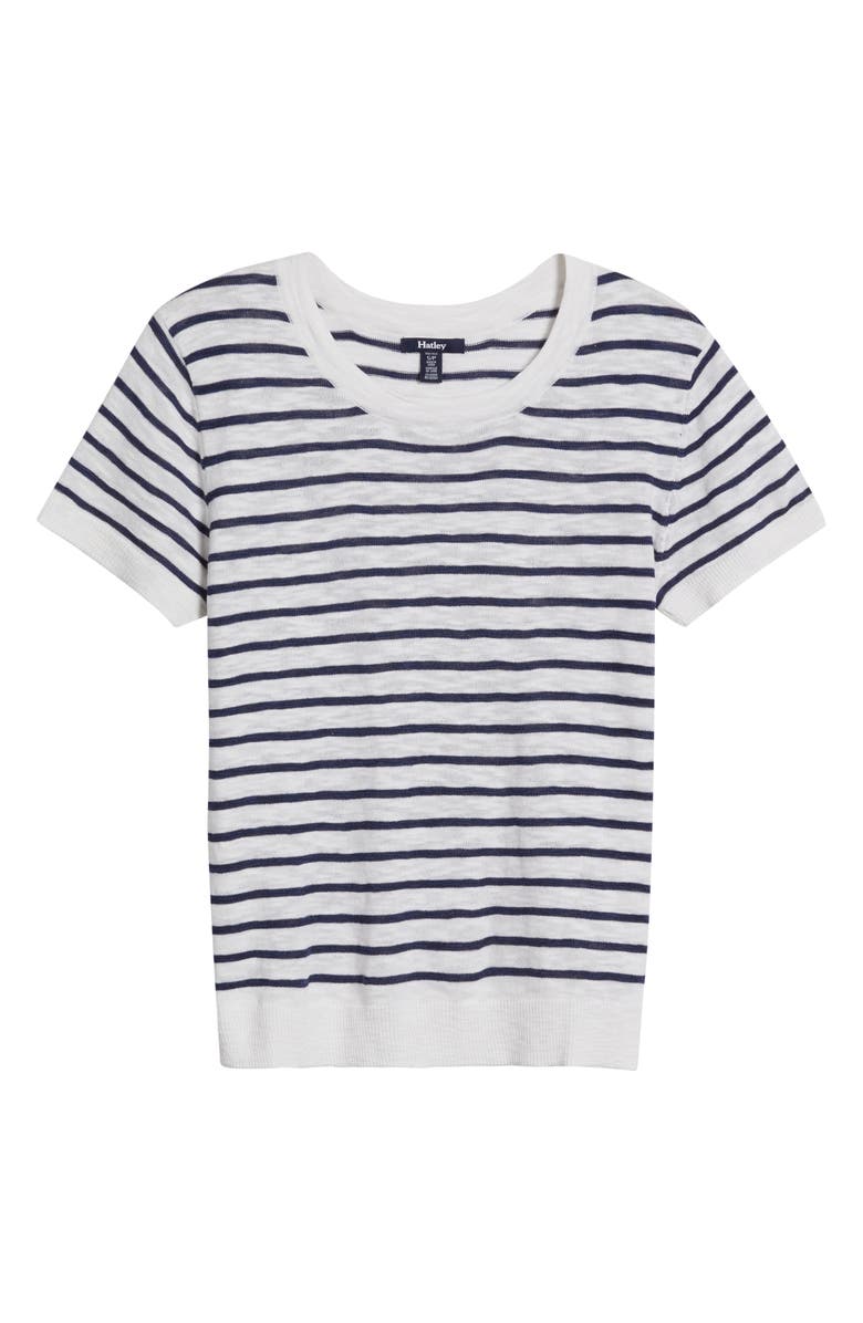 Hatley Stripe Crewneck T-Shirt, Alternate, color, 