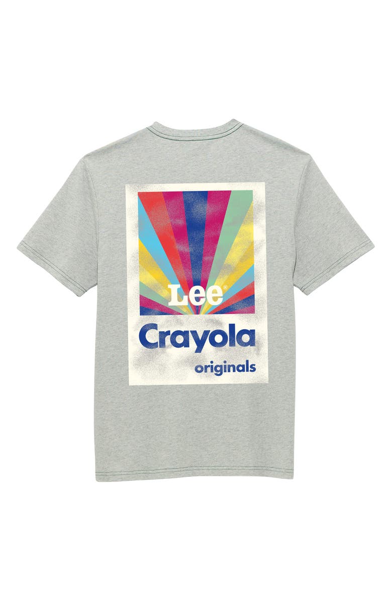 Lee x Crayola Graphic T-Shirt, Alternate, color, Heather Grey