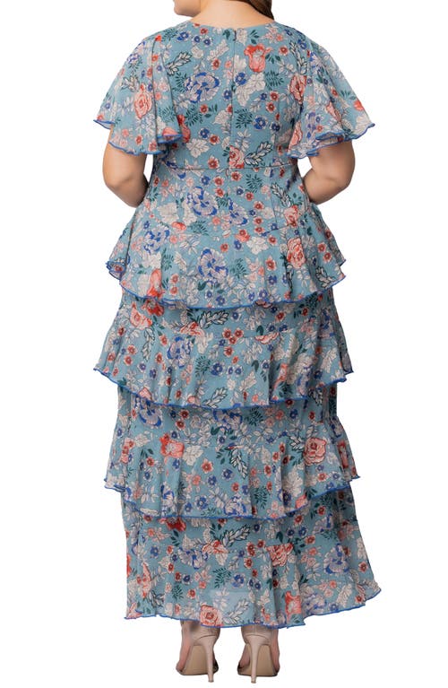 KIYONNA KIYONNA TOUR DE FLOUNCE TIERED MAXI DRESS