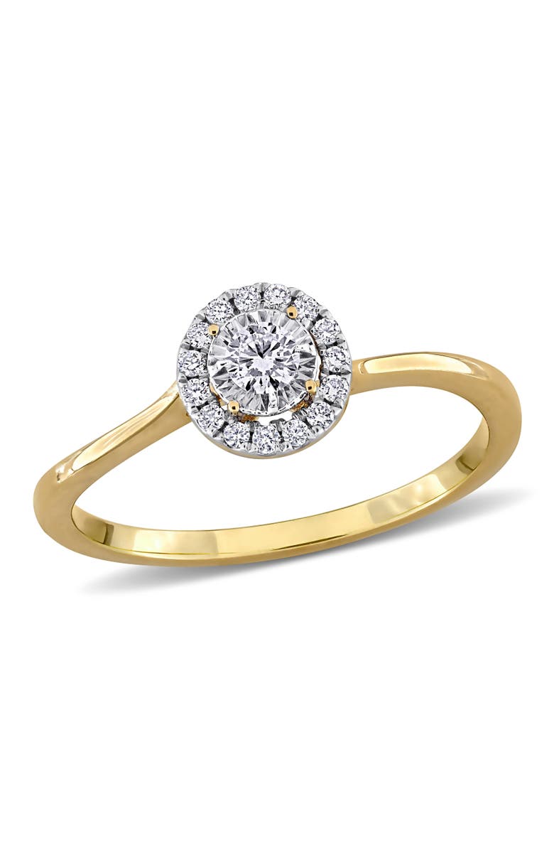 Julianna B. 1/6 ctw Lab-Grown Diamond Engagement Ring 18k, Main, color,