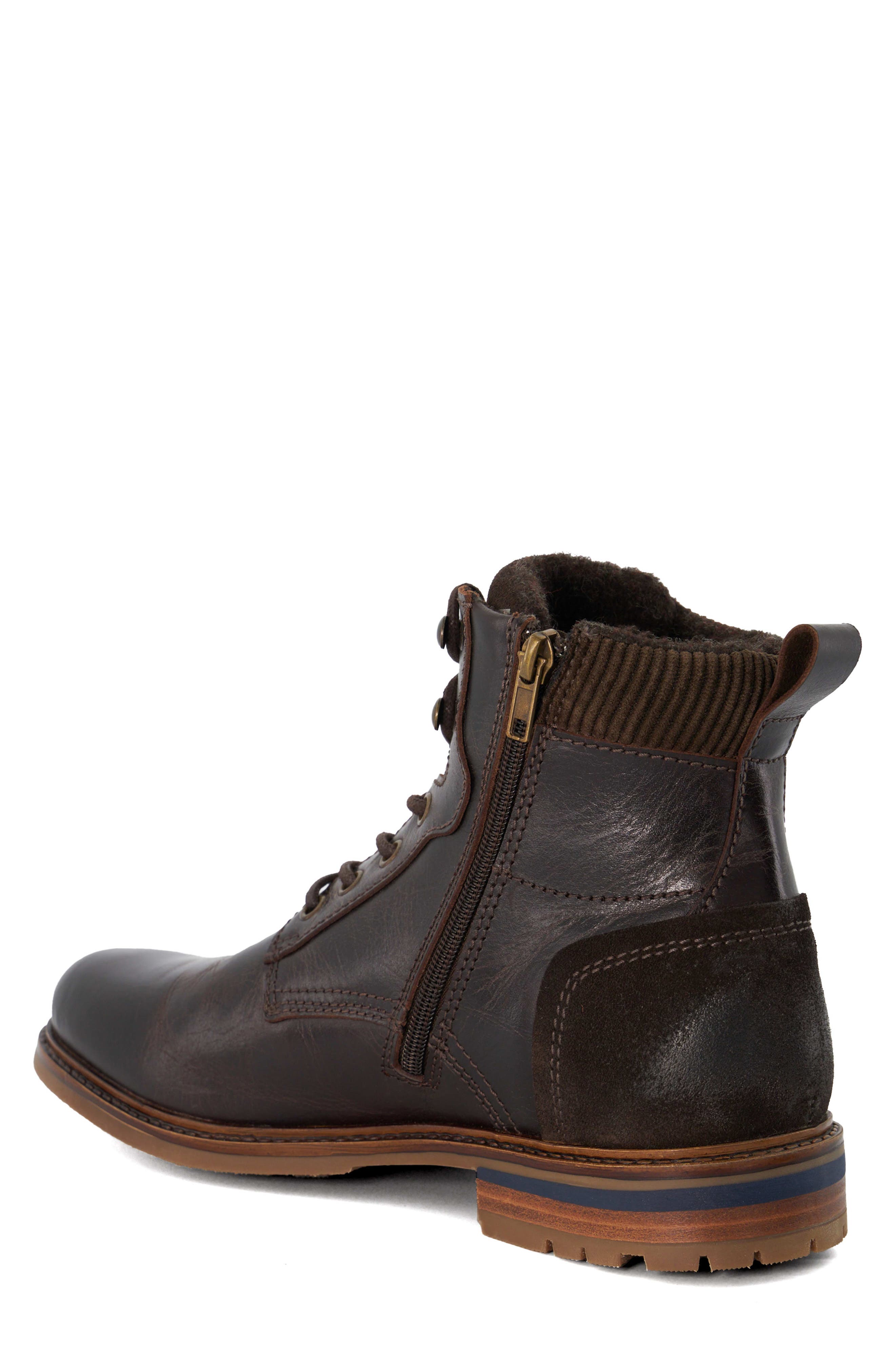 Dune London Coltonn Lace-Up Leather Boot, Alternate, color, 