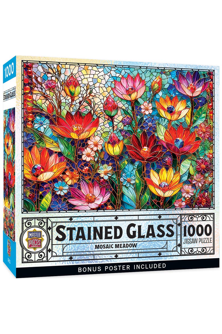 Mosaic Meadow 1000 Piece Jigsaw Puzzle, Main, color, Multicolor