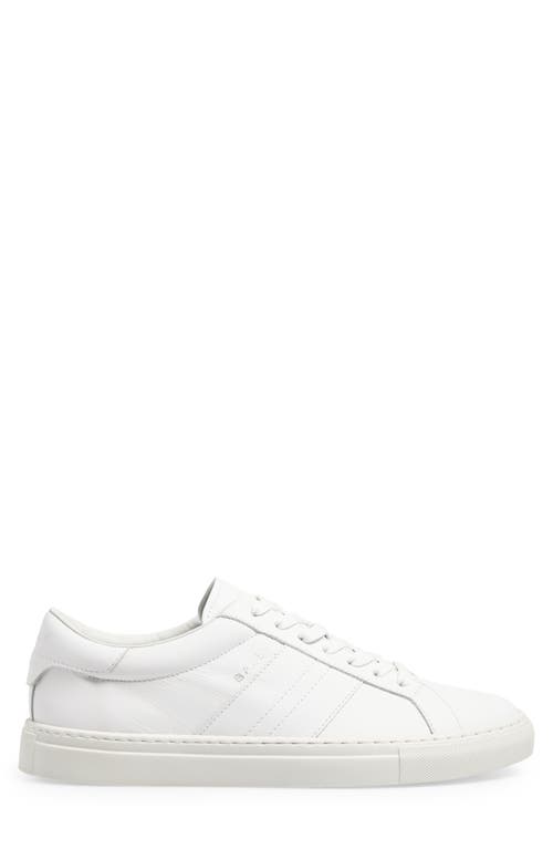 Bally Hedon Leather Sneakers In White