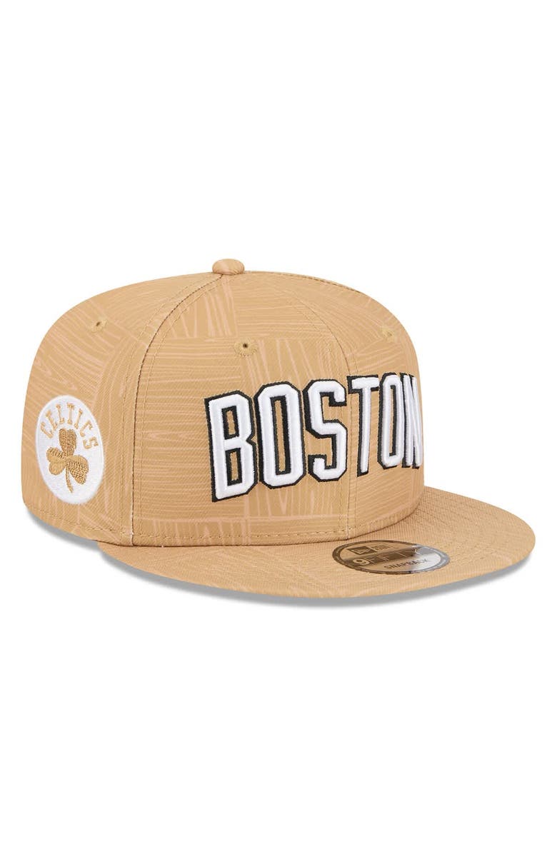 New Era Men's New Era Gold Boston Celtics 2025/26 City Edition Alternate 9FIFTY Snapback Hat, Main, color, Gold