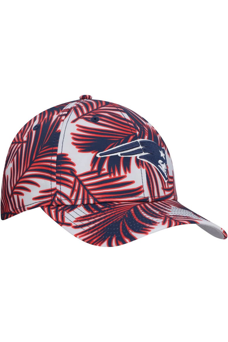 Men's New Era Gray New England Patriots Palms 39THIRTY Flex Hat, Alternate, color, Gray