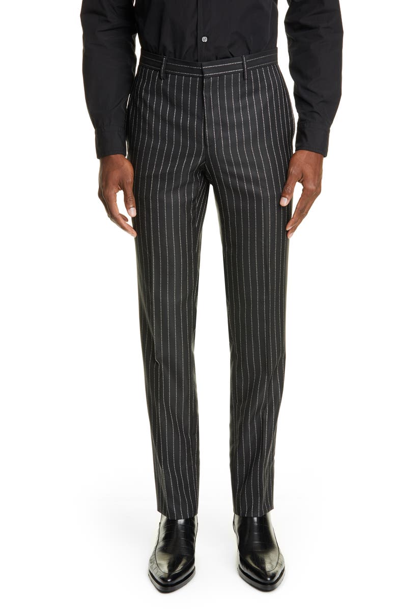 Givenchy Slim Fit Logo Stripe Suit, Alternate, color,