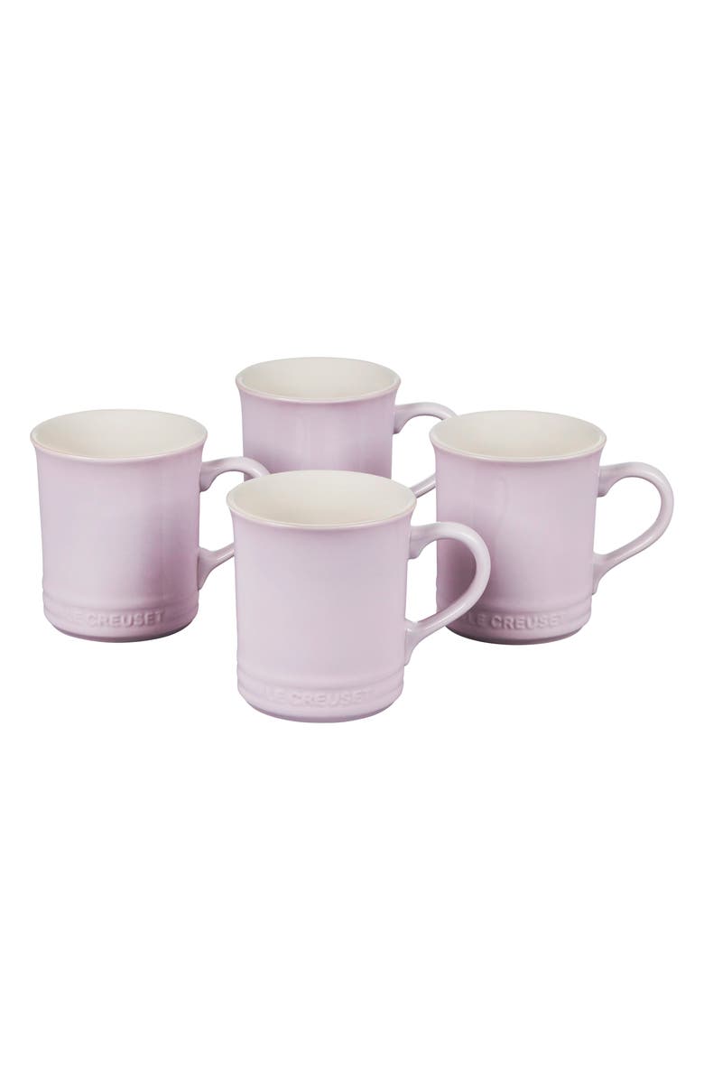 Le Creuset Set of Four 14-Ounce Stoneware Mugs, Alternate, color, Shallot