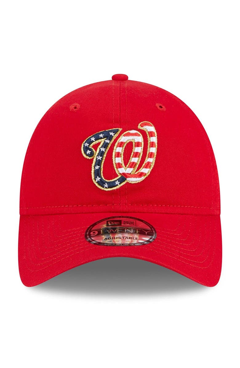 New Era Men's New Era  Red Washington Nationals 2023 Fourth of July 9TWENTY Adjustable Hat, Alternate, color, 