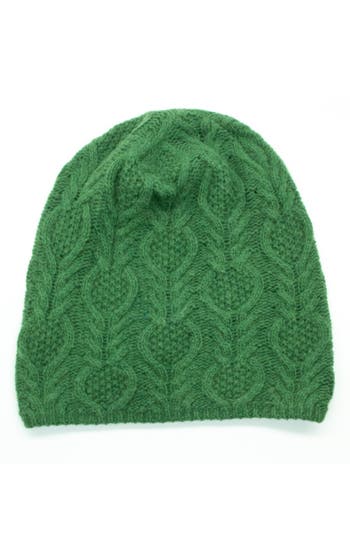 Portolano Slouchy Fancy Beanie In Green