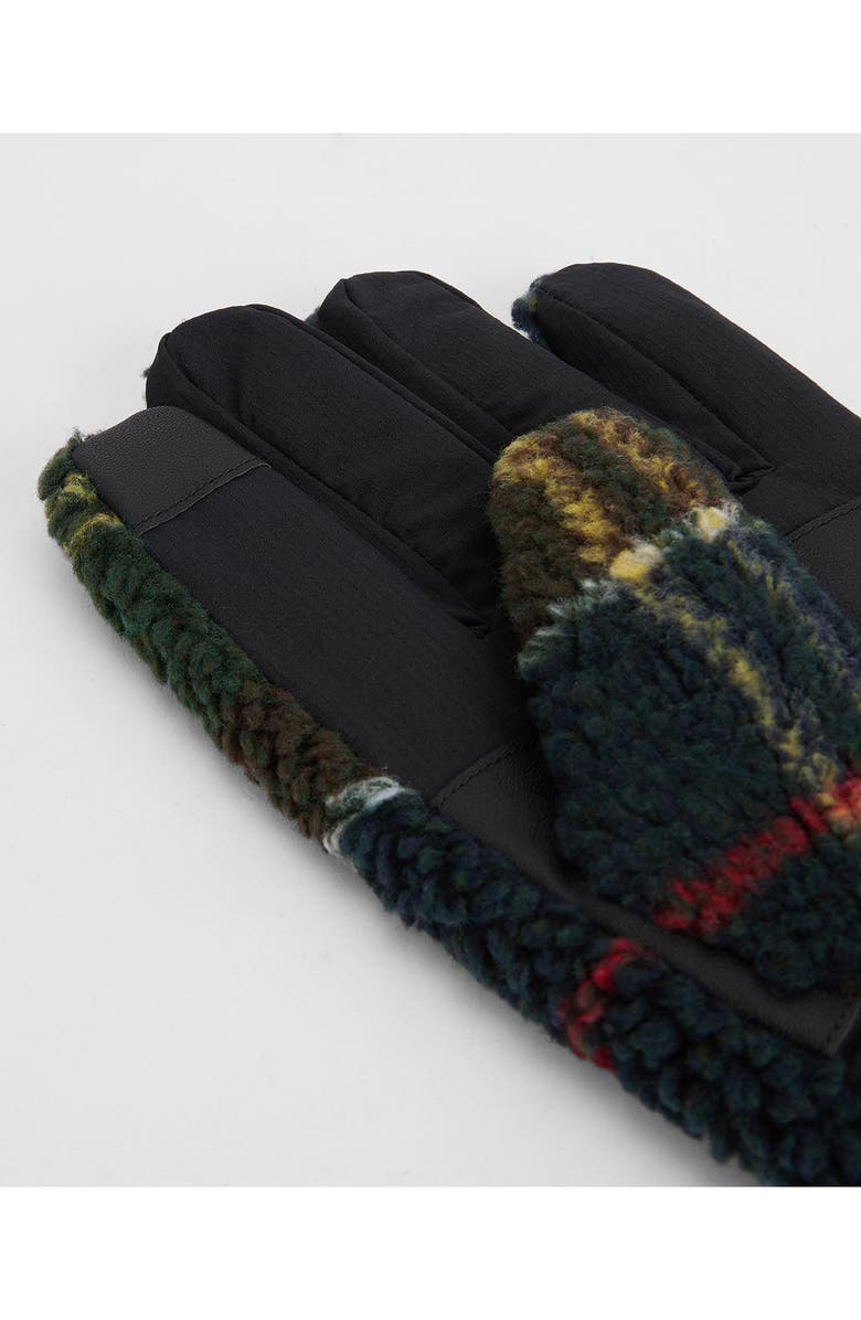 Barbour Field Tartan Fleece Touchscreen Gloves, Alternate, color, Classic Tartan
