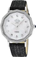 GV2 Women's Spello Diamond Dial Watch, 38mm