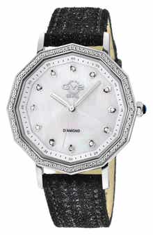 GV2 Women's Spello Diamond Dial Watch, 38mm