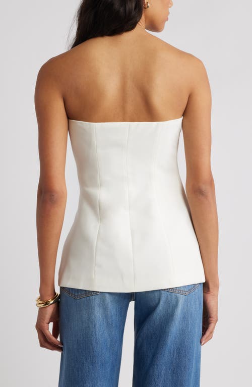 Open Edit Tunic Tube Top In White