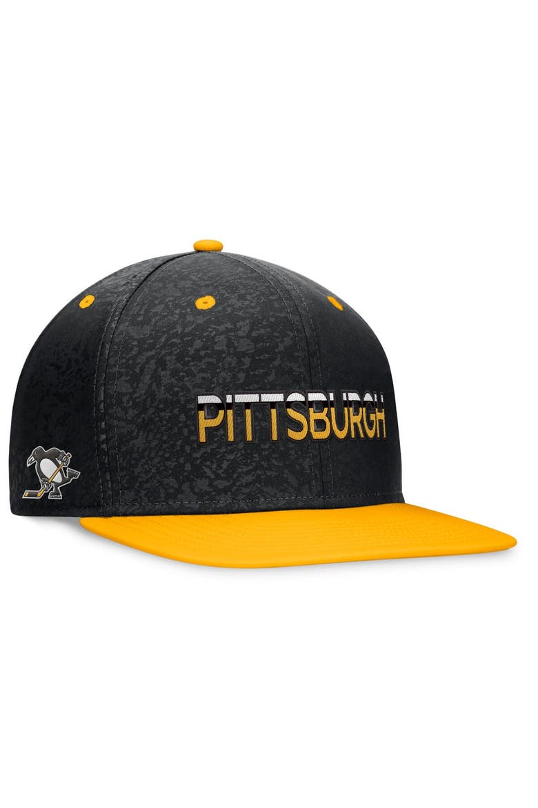 Men's Fanatics Branded Black/Gold Pittsburgh Penguins Authentic Pro Alternate Jersey Snapback Hat, Main, color, Black