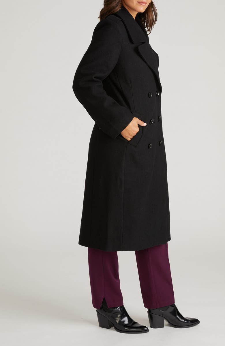 Universal Standard Callaghan Double Breasted Wool Blend Coat, Alternate, color,