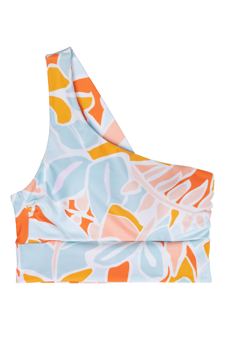 Nani One Shoulder Crop Swim Top, Alternate, color, Calista