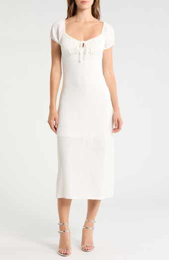 Madden Girl Puff Sleeve Midi Dress