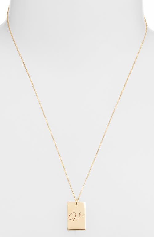 Set & Stones Stella Initial Pendant Necklace In Gold/v
