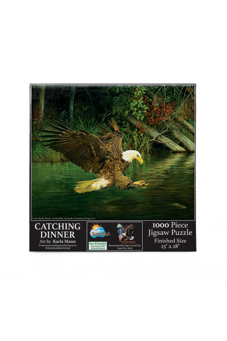 Catching Dinner 1000 piece Jigsaw Puzzle for Adults, Alternate, color, Multicolor