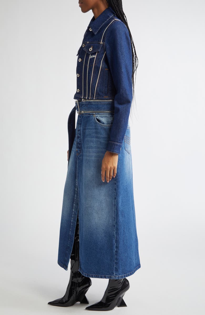 Jean Paul Gaultier The Two Ways to Wear Denim Coat, Alternate, color, 