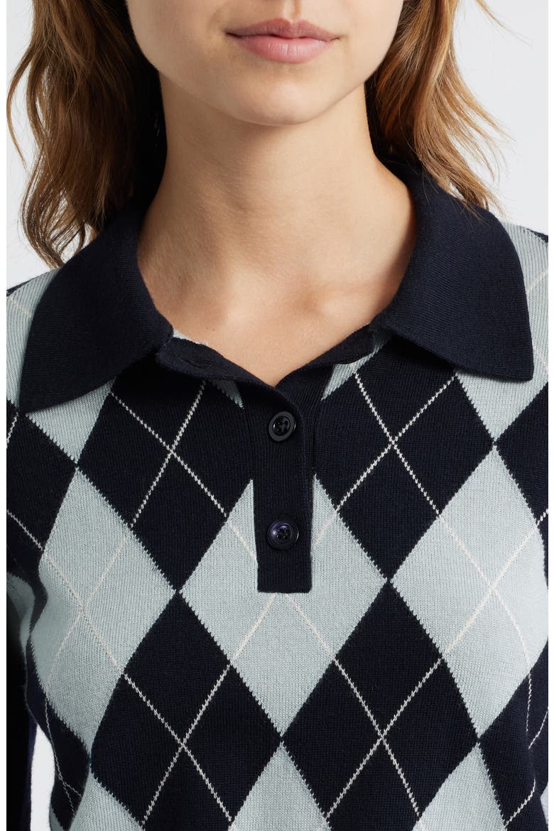 The Argyle Polo, Alternate, color, GREY MULTI