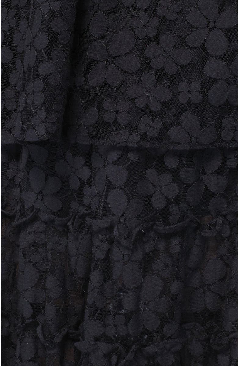 Anna Sui Shadow Blossom Tulle Tiered Petticoat Skirt, Alternate, color,